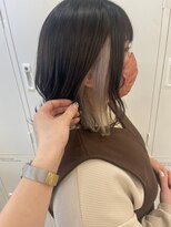 フロート 小阪店(float)&nbsp;髪質改善トリートメント_マロンベージュ Aラインボブ かきあげ