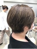 ショートスタイル/小顔ショート/大人ハイライト