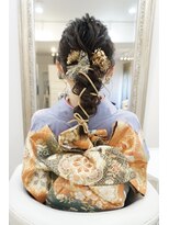 ヘアアンドメイクジップ恵比寿 (Hair＆Make ZIP)&nbsp;振袖着付け　編み下げヘアセット