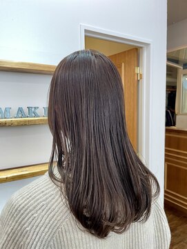 メイクス 表参道(MAKE'S omotesando) オリーブブラウン×ナチュラルストレート