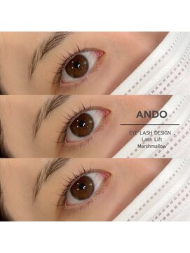 アンド(ANDO) Eye Lash Perm Marshmallow 【本町】