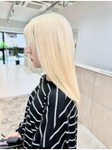抜きっぱなしブロンド/ブロンドヘア/ホワイトブロンド