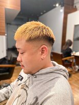 アイリーヘアデザイン(IRIE HAIR DESIGN) 【IRIE HAIR赤坂】スキンフェード×クロップ×ハイトーンカラー