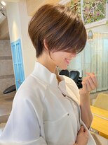 ロンド ストラーダ 心斎橋(Lond strada)&nbsp;ショート×ハイライト白髪ぼかし×シルキーベージュ[心斎橋]