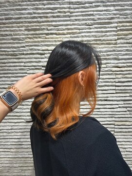 ビス ヘア アンド ビューティー 西新井店(Vis Hair＆Beauty) 20代30代大人かわいいインナカラーオレンジブラウン