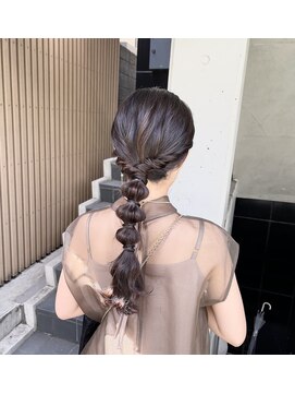 アクト(ACT) 玉ねぎヘアアレンジ/編みおろしヘア/結婚式参列ヘア