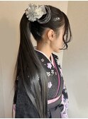ヘアセット×卒業袴