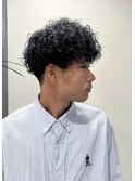 メンズマッシュ プードルパーマ 刈り上げ