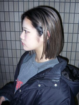 アルレン(Allen) 切りっぱなしボブ グレージュ 宇都宮