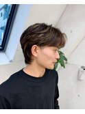 韓国風毛流れセンターパート！