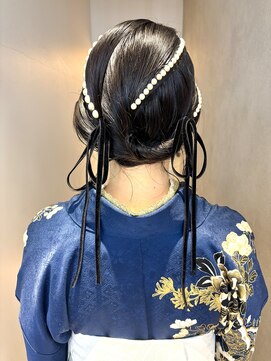 ゼスト パーク(ZEST PARK) フェミニンロングウェーブミディアム着物ヘア成人式卒業式吉祥寺