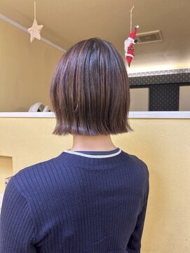ヘアーデザイン モモ(Hair Design MoMO) ぷつっと切りっぱなしボブ♪