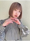 《袴田》ボブ　ウォームベージュ
