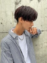 韓国センターパートニュアンスパーマフェザーパーマメンズカット