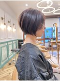 柏で１番綺麗な髪質改善ミニウルフダブルカラーショートボブ