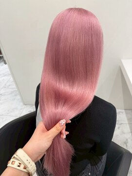 ベレーザシェルト(Beleza scelto) 13875ブリーチ＆ダブルカラー韓国レイヤ-髪質改善ホワイトピンク