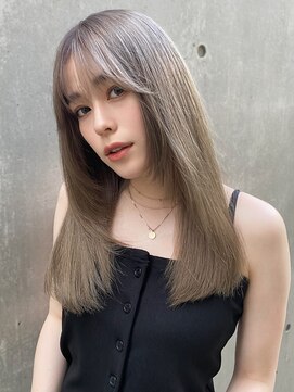 ニューヨークニューヨークマザーズ(NYNY Mothers) ブリーチカラー/ベージュ/セミロング/ストレート