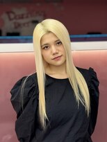 ダズリングディア(Dazzling Deer)&nbsp;抜きっぱなしブロンド/ホワイトブロンド/夏/ストレートロング