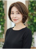 40-50代にオススメ★大人のふんわりレイヤーボブ