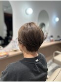ショート×ベージュブラウン