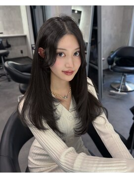 ラベル 渋谷(LAVEL) 大人かわいいミディアムレイヤー/ザクザクレイヤー/ワンホンヘア