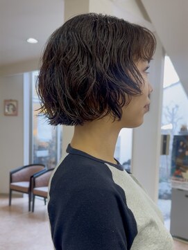 ボブパーマ　トレンドパーマ　20代 30代