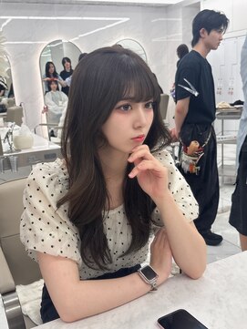 キティー サカエ(kiti SAKAE) 2wayバング 韓国センターパート シースルー くびれヘア 顔周り