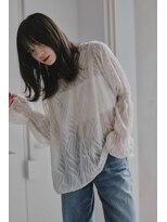 メロウ 天王寺(mellow) 韓国風くびれウェーブ×透け感シースルーバング