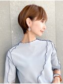 ハンサムショート/丸みショートボブ/20代30代40代50代/顔周り