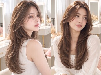 ユイマァル 岡山(YUIMARL)の写真/【岡山/新保/柔らかいレイヤーカット】フェアリーレイヤー/ワンホンレイヤー/くびれヘア/レイヤーウルフ