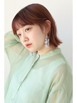 エクリ シセイドウ 麻布十番店(equri×SHISEIDO) 【麻布十番】シースルーバングで切りっぱなしパツっとボブ