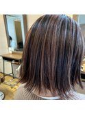 白髪ぼかしカラー/バレイヤージュカラー