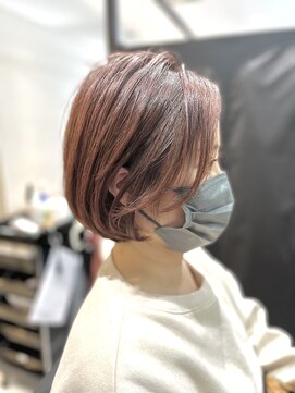 ジエクト 本店(The Ect) ハッシュカットミニマルボブインナーグリーン