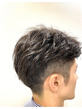 銀座マツナガ 浅草店 ツーブロ×ビジネスマン風ビジカジアップバング