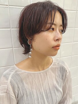 ナックアベノ(knack abeno) 前髪なしハンサムショート/ウルフカット/レイヤーカット/30代