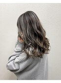 【ロング】グレージュハイライト☆