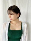 大人可愛い10代20代30代インナーカラー小顔ウルフレイヤーボブ