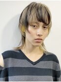 マッシュウルフローライトイエローダブルカラーベージュ