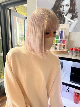 ガルボ ヘアー(garbo hair) ハイトーン ケアブリーチ ホワイトカラー 10代 20代