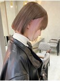 ボブ×インナーカラー/イヤリングカラー☆ブリーチ/ハイトーン