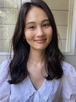 ガーランド (Garland) 大人かわいいミディアムレイヤー顔まわりレイヤー艶髪ベージュ