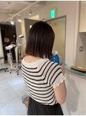 地毛風ストレート 酸性ストレート 切りっぱなしロブ