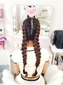 スタイリッシュ裏編み込み