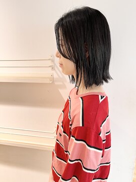 ザファーストラウンジ 練馬中村橋店(The 1st Lounge) 大人かわいい/暗髪/きりっぱなしボブ