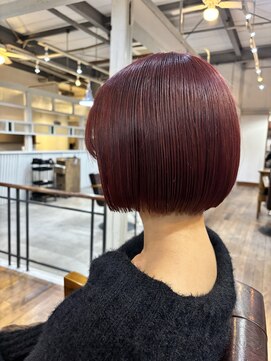 リズム(Lism) ボブにぴったりレッドカラー