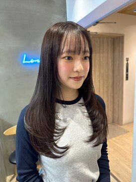 ロンドアジュール 横浜(Lond azur) イメチェン外ハネボブ美髪ワイドバング顔周りレイヤーカット