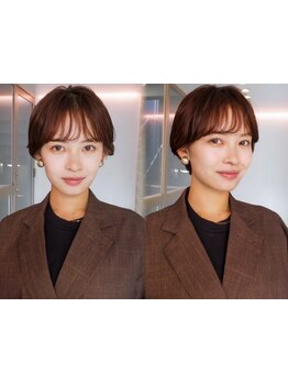 カミカリスマカット部門3年連続受賞!独自の骨格診断カットで印象が華やかに「ショートボブレイヤーカット」