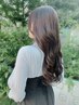 顔周りカット＋アルティストカラー＋ミルボンスムーストリートメント￥9900