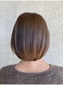 大人可愛い20代30代40代50代ウルフレイヤーボブ丸みショートボブ
