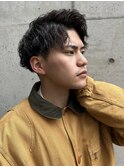 メンズツイストスパイラルパーマで作るアップバングスタイル 6
